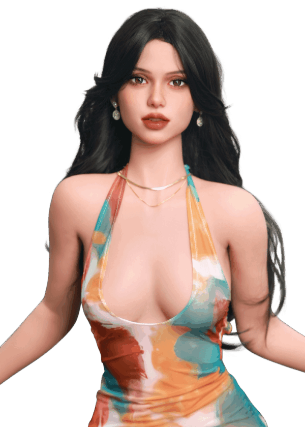 DutchDoll Nina | 161 cm Beste prijs/kwaliteit Realistische TPE sexpop DutchDoll Nina 161 cm met bruin haar, bruine ogen en gelborsten, levensechte sekspop met zachte huid en natuurlijke uitstraling.