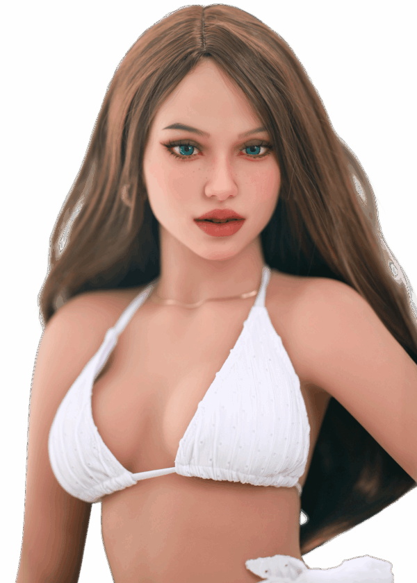 DutchDoll Isabella | 158 cm Beste prijs/kwaliteit Realistische TPE sexpop DutchDoll Isabella 158 cm met lange bruine haren, helderblauwe ogen, slank figuur en zachte huid, levensechte sekspop met flexibel EVO+ skelet.